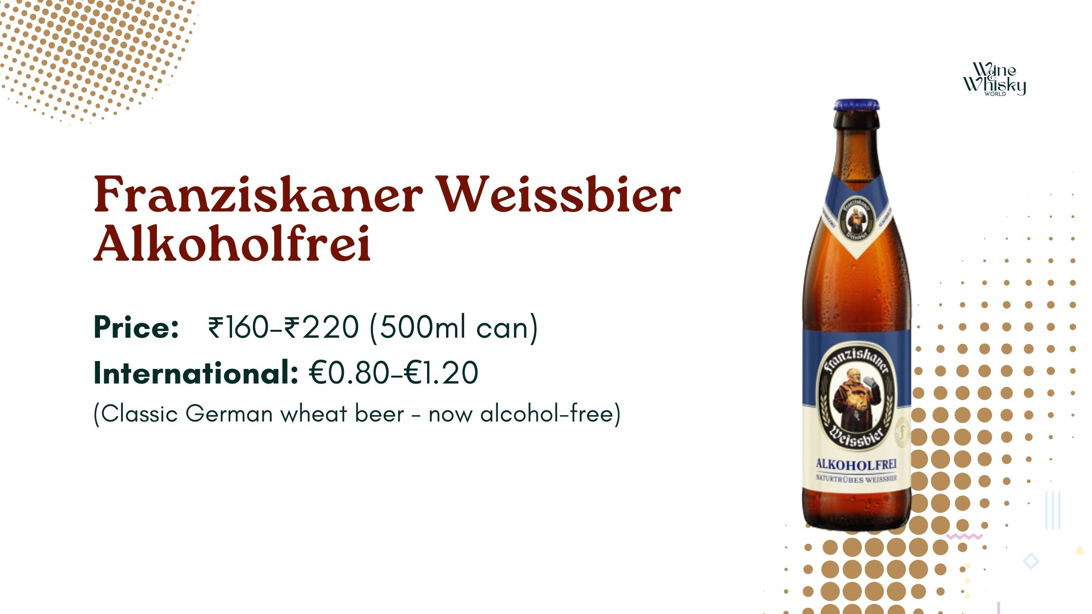 best non alcohol beer - Franziskaner Weissbier Alkoholfrei